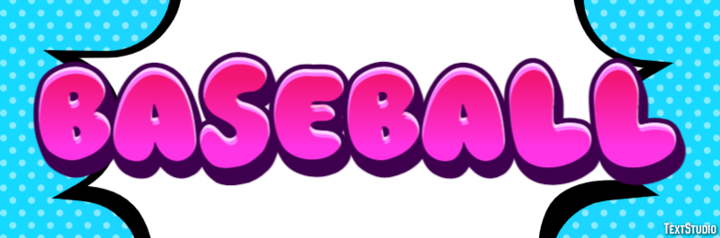 Baseball Text effect