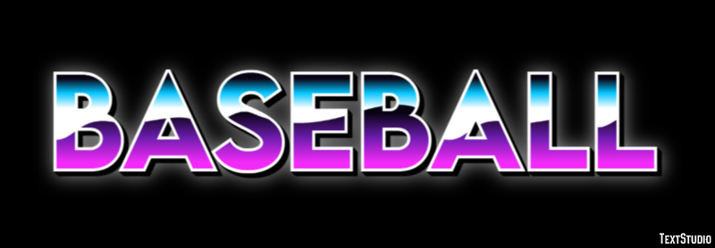 Baseball Text effect