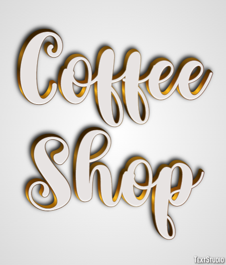 Coffee Shop Metin efekti
