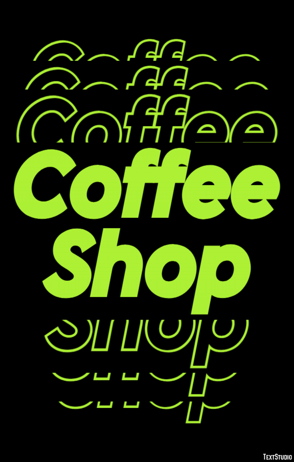 Coffee Shop Metin efekti