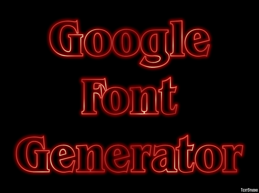 Google Font Generator Effetto testo