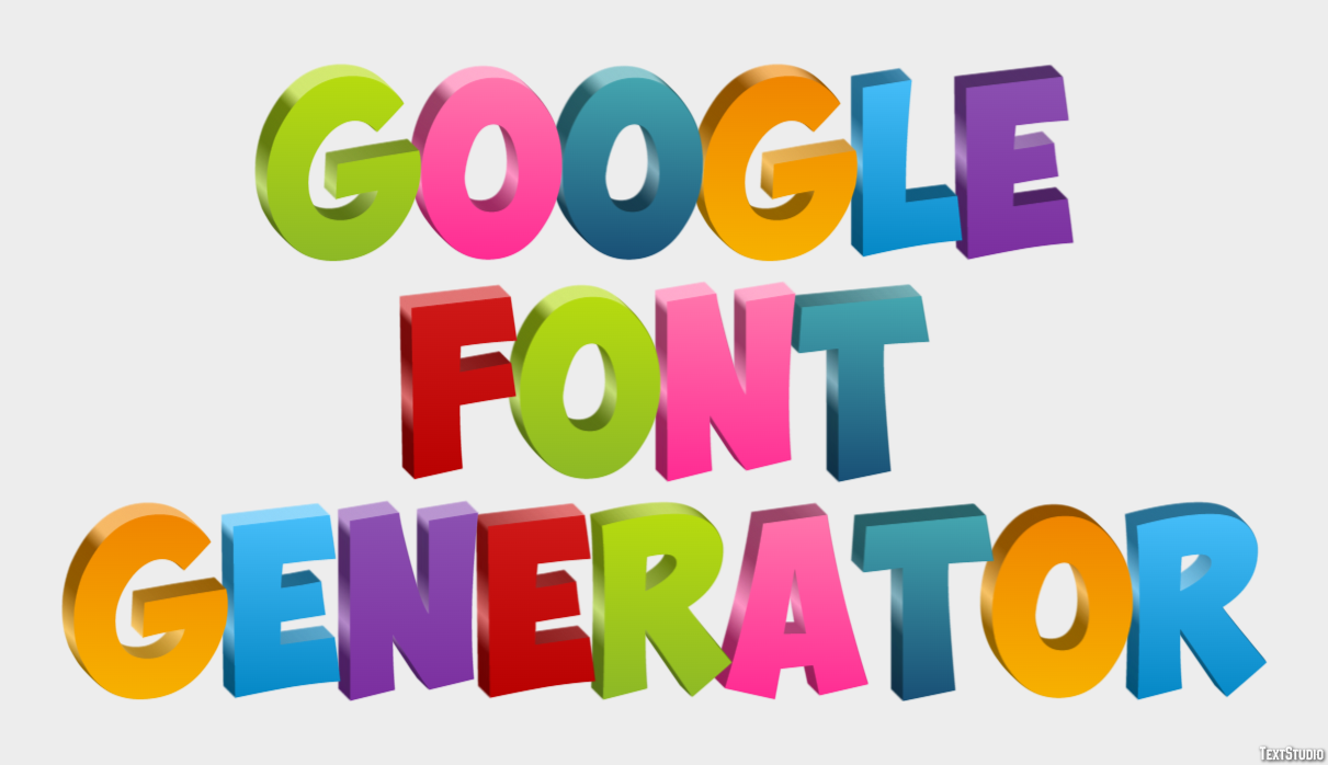 Google Font Generator Effetto testo