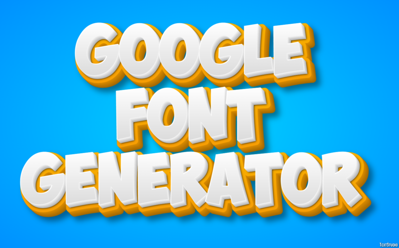 Google Font Generator Effetto testo