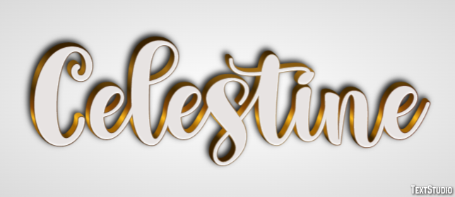 Celestine Эффект текста