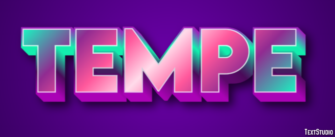 Tempe Effet de texte