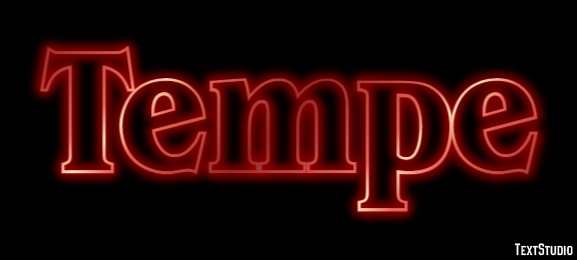 Tempe Effet de texte