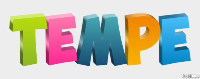 Tempe Effet de texte