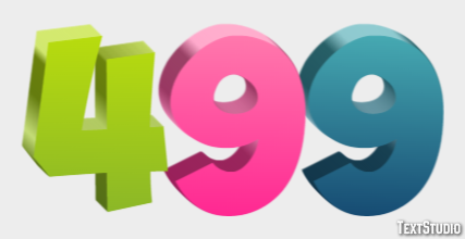 499 Text Effect