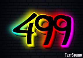 499 Text Effect