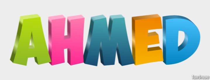 Ahmed Text Effect