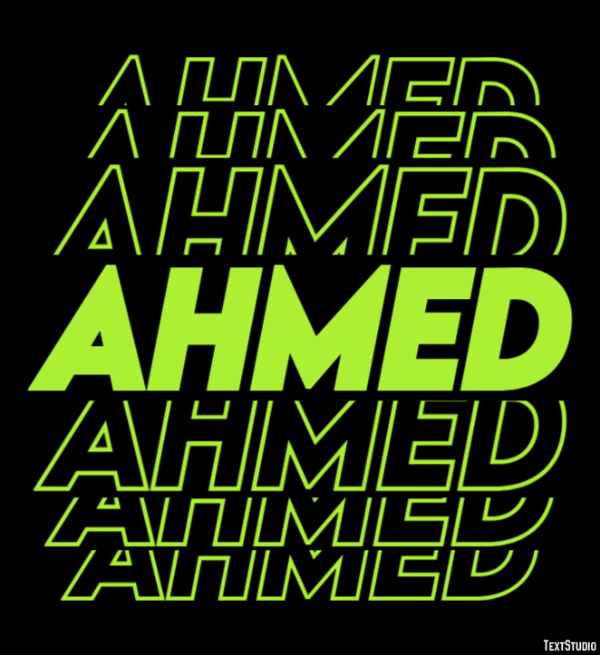 Ahmed テキスト効果