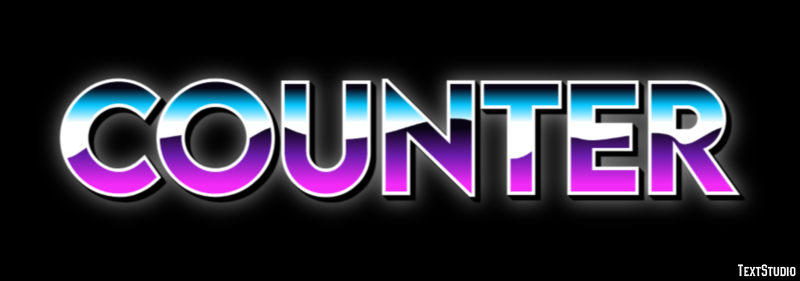 Counter Efeito de texto