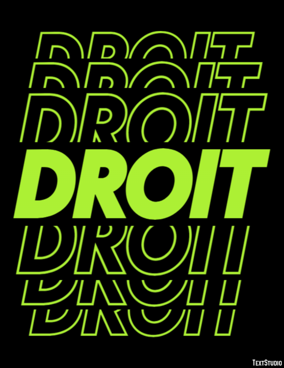 Droit Effet de Texte