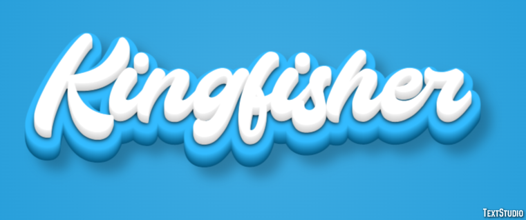 Kingfisher Text effect