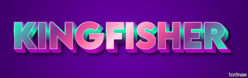 Kingfisher Text effect
