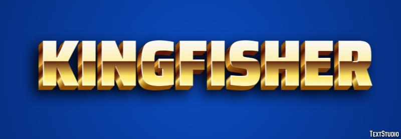 Kingfisher Text effect