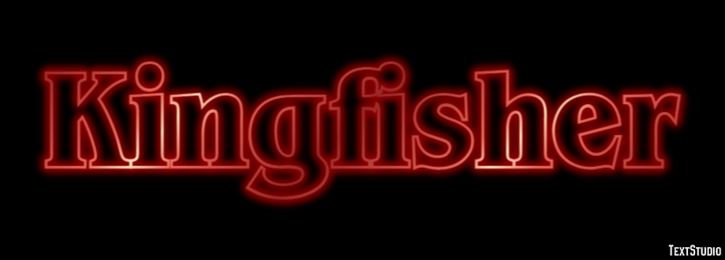 Kingfisher Text effect
