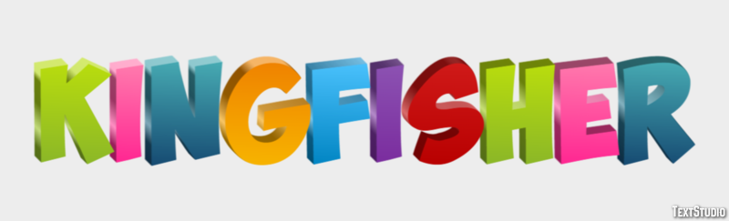 Kingfisher Text effect