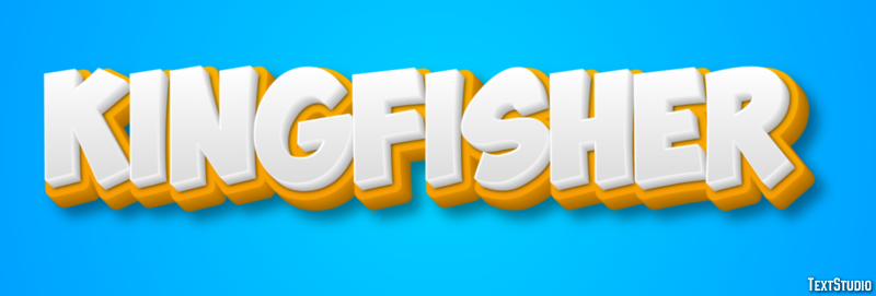 Kingfisher Text effect