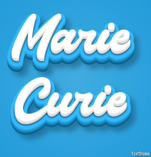 Marie Curie Efecto de Texto