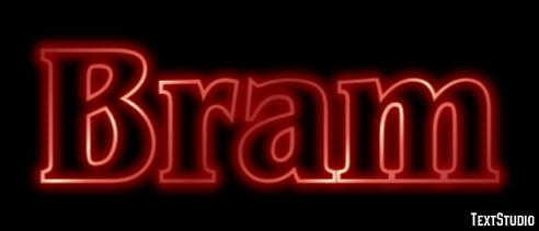 Bram Text Effect