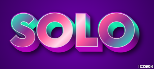 Solo Efeito de texto