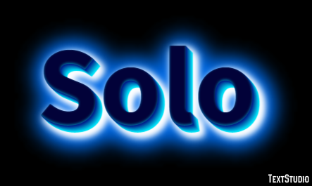 Solo Efeito de texto