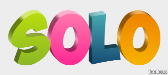 Solo Efeito de texto