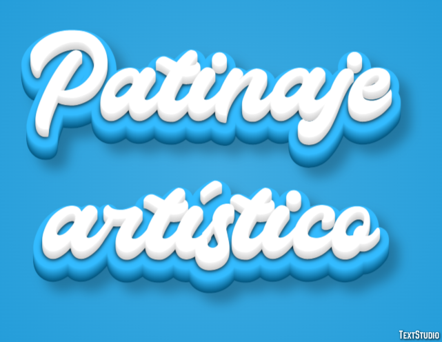 Patinaje artístico Efecto de texto