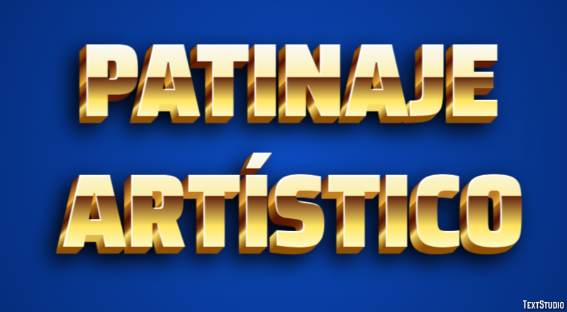 Patinaje artístico Efecto de texto