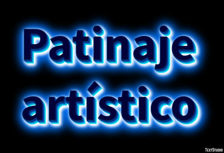 Patinaje artístico Efecto de texto