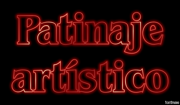 Patinaje artístico Efecto de texto