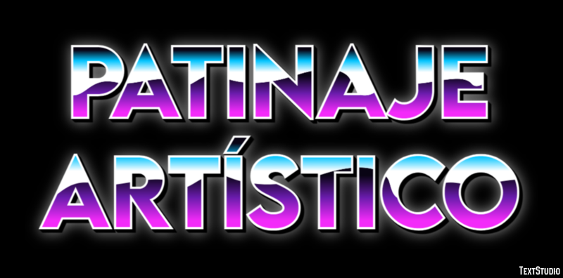 Patinaje artístico Efecto de texto
