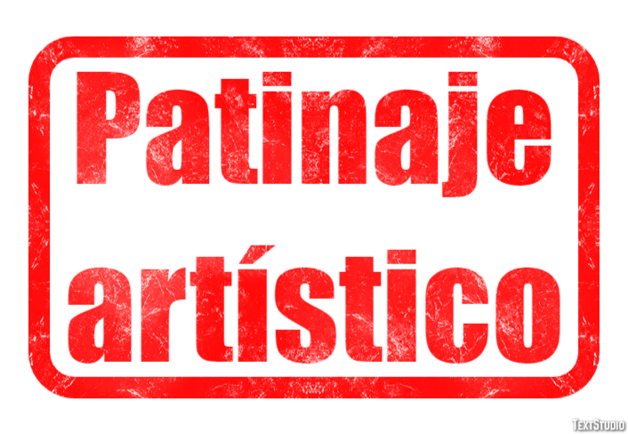 Patinaje artístico Efecto de texto