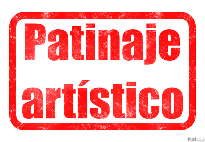 Patinaje artístico Efecto de Texto