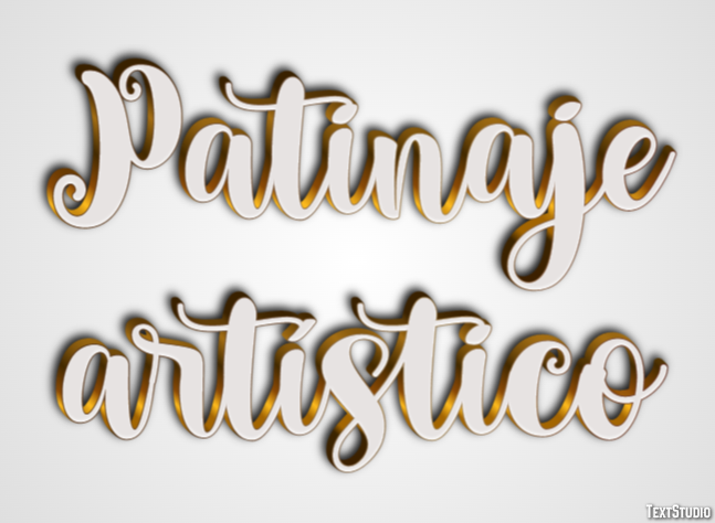 Patinaje artístico Efecto de texto