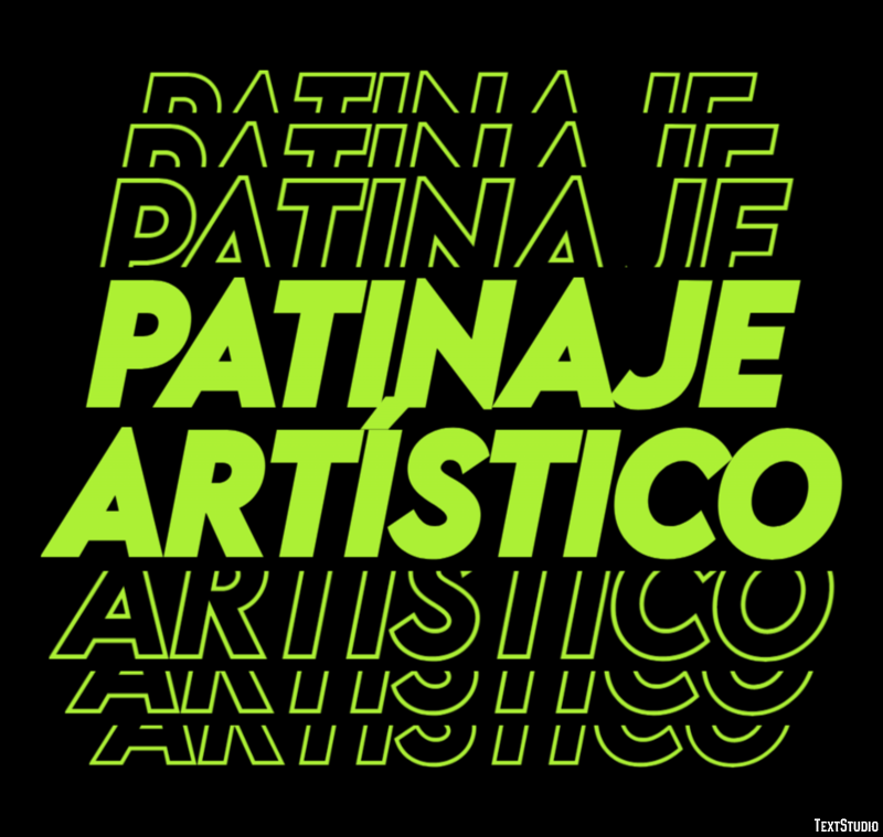 Patinaje artístico Efecto de texto