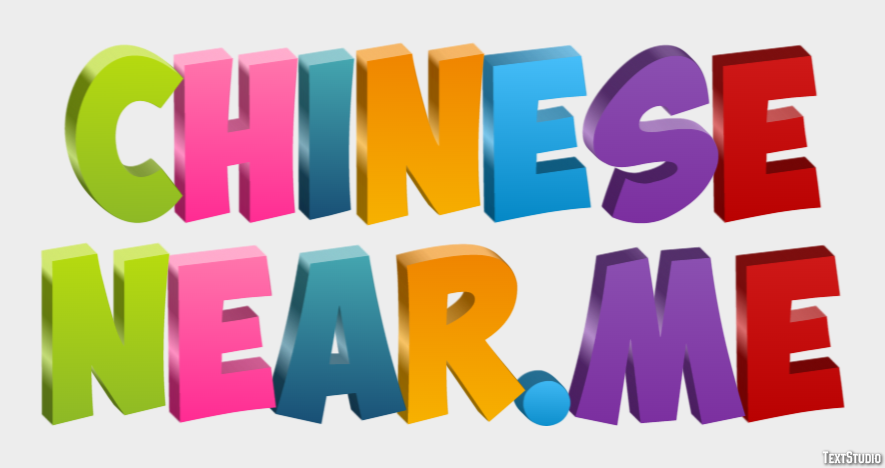 Chinese Near.me Texteffekt