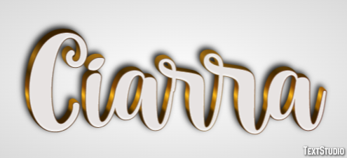 Ciarra Text effect