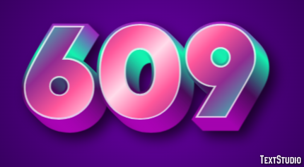 609 Text Effect