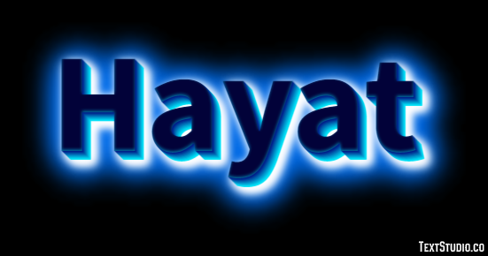Hayat Efeito de texto