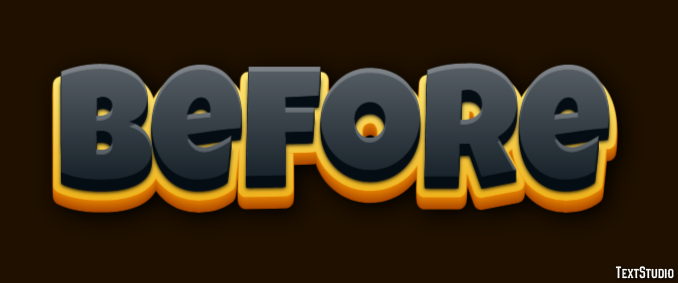 Before Efekt tekstowy