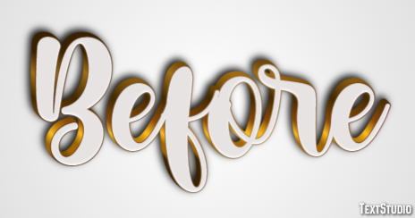 Before Efekt tekstowy