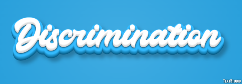 Discrimination Text Effect