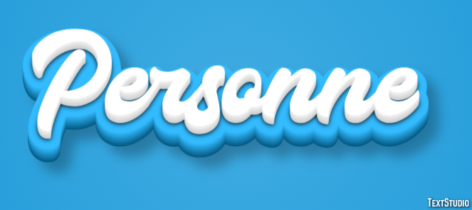 Personne Efekt tekstowy