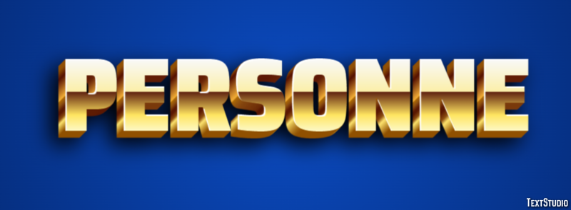 Personne Effet de texte