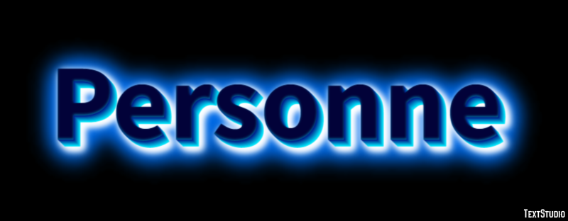 Personne Effet de texte