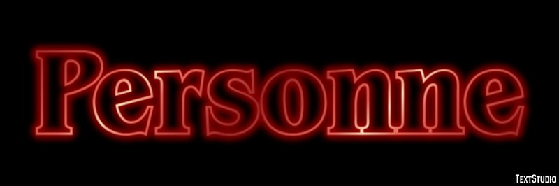 Personne Effet de texte