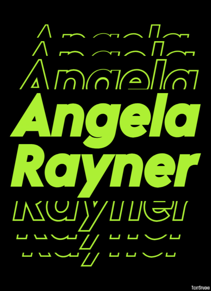 Angela Rayner Efeito de texto