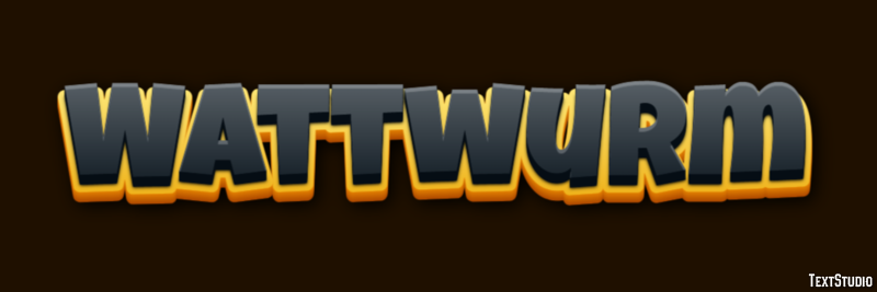 Wattwurm Texteffekt